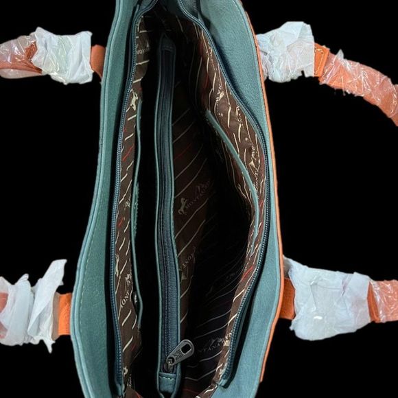 Montana West Cut-out Aztec Collection Concealed Carry Tote with Matching Wallet - Picture 8 of 8